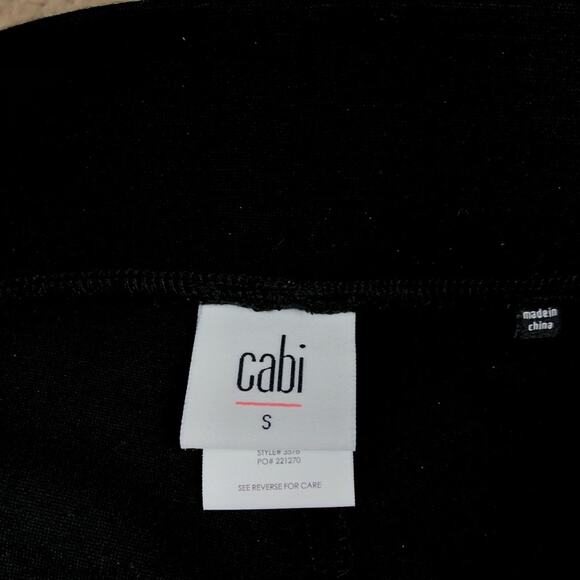 CABI Black Ankle Zip Pull On Legging Pants Size Small Stretchy Zippers S - Picture 4 of 7